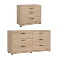 2-Piece Bedroom Set - 6 Drawer Double Dresser And Chest