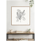 Floral Bouquet by Gabrielly Guedes Framed Canvas Wall Art Print
