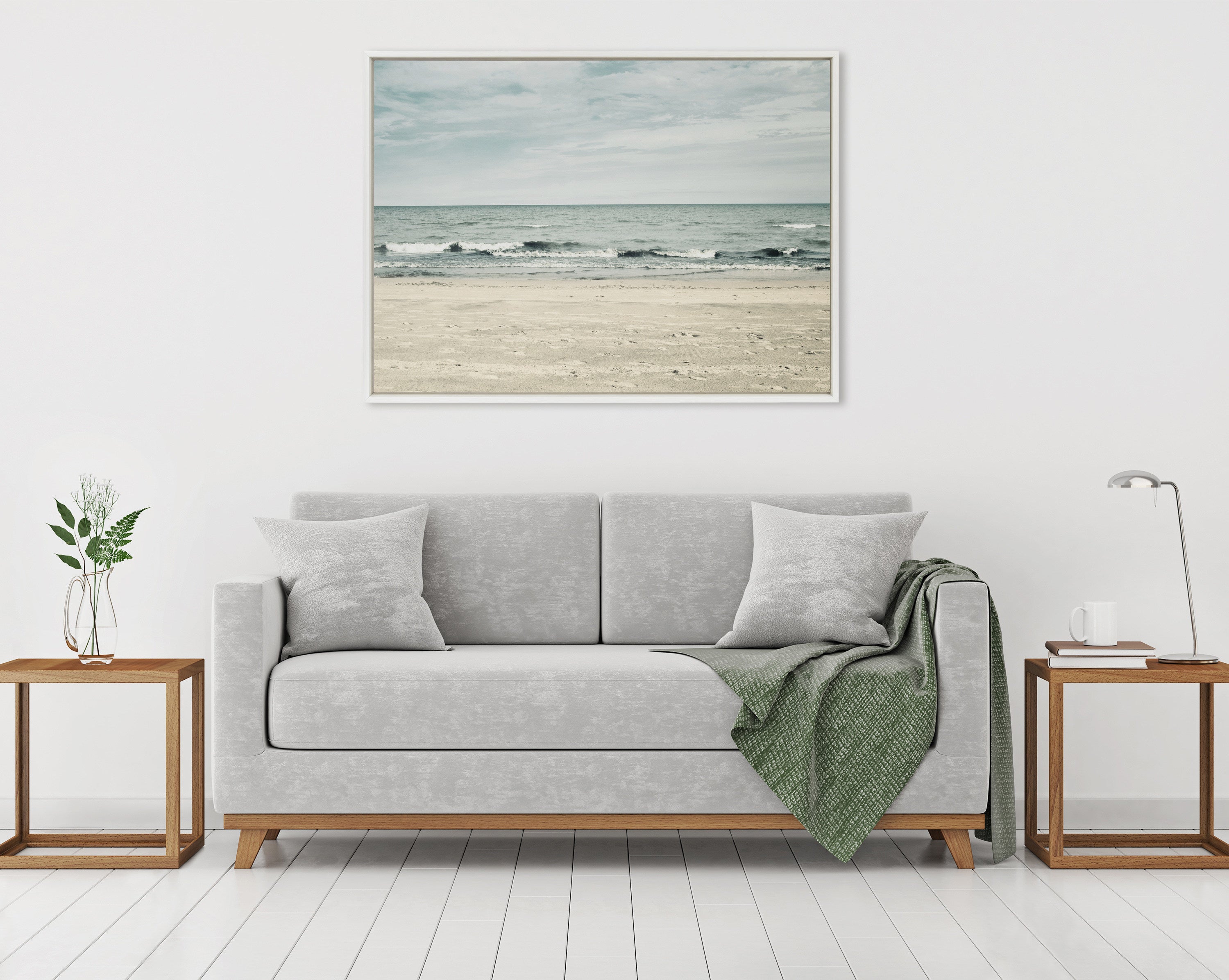 Sylvie Beach 2 Framed Canvas by Emiko and Mark Franzen of F2Images