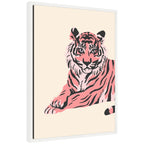 Sylvie Trendy Tiger Framed Canvas by Honey Island Studio