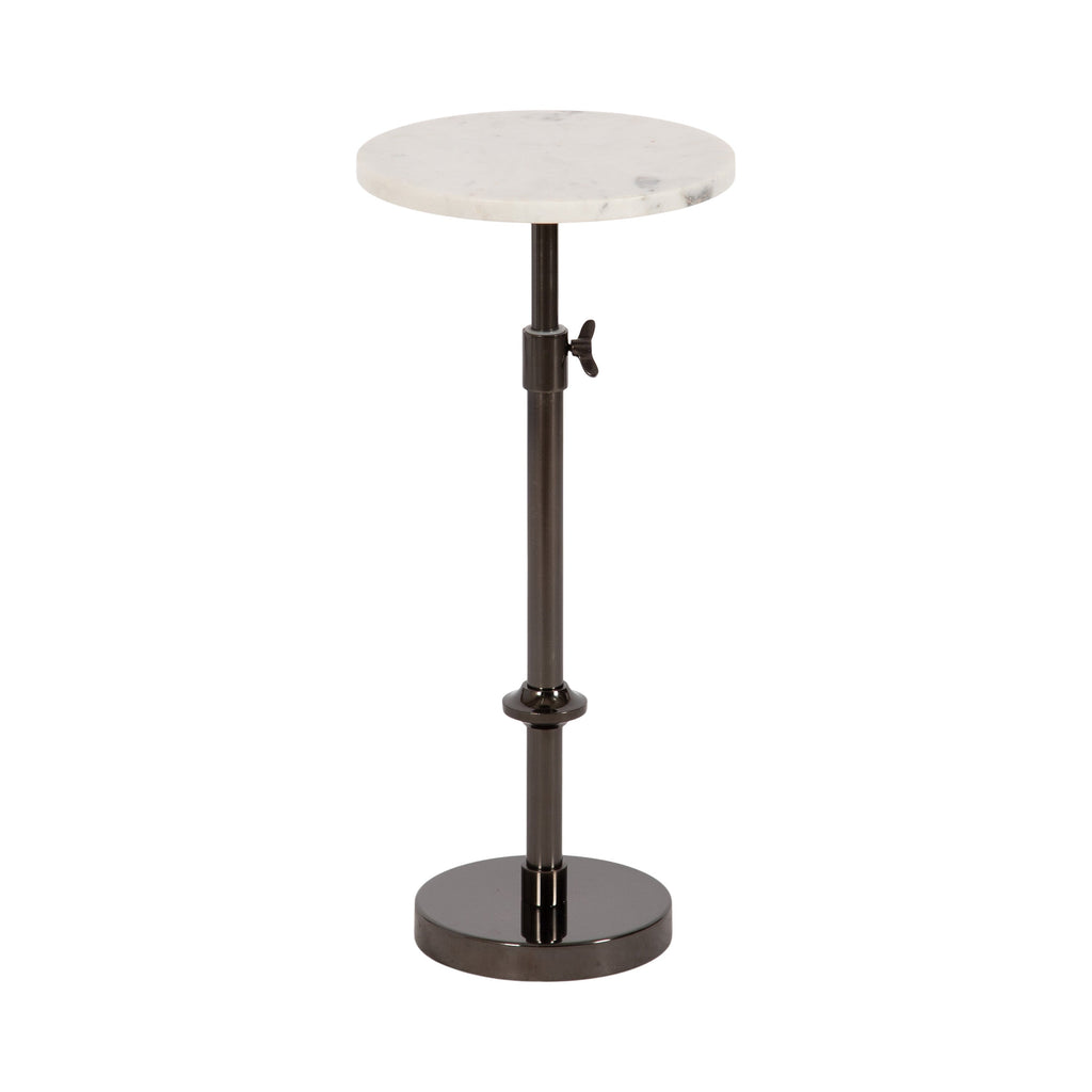 Engles Adjustable Marble Table and Plant Stand