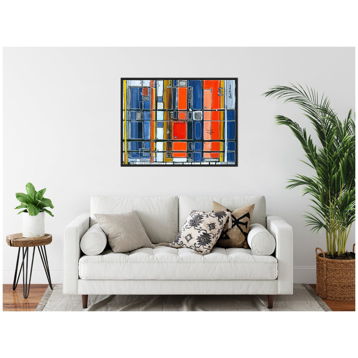 Sylvie Bart Horizontal Framed Canvas by Leah Nadeau