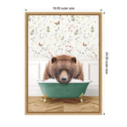 Sylvie Big Bear in Meadow Bathtub Framed Canvas by Amy Peterson