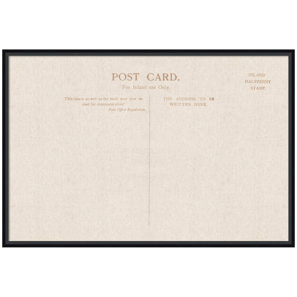 Framed Fabric Pinboard Linen Vintage Post Card Wall Organization