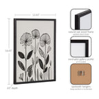 Gallery Simple Modern Linocut Botanicals Print by The Creative Bunch Studio