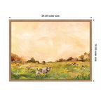 AQ Cows by Annie Quigley Framed Canvas Wall Art Print