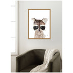 Raccoon by Madeline Jeppesen Framed Canvas Wall Art Print