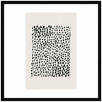 Abstract Black by Gabrielly Guedes Framed Wall Art Print