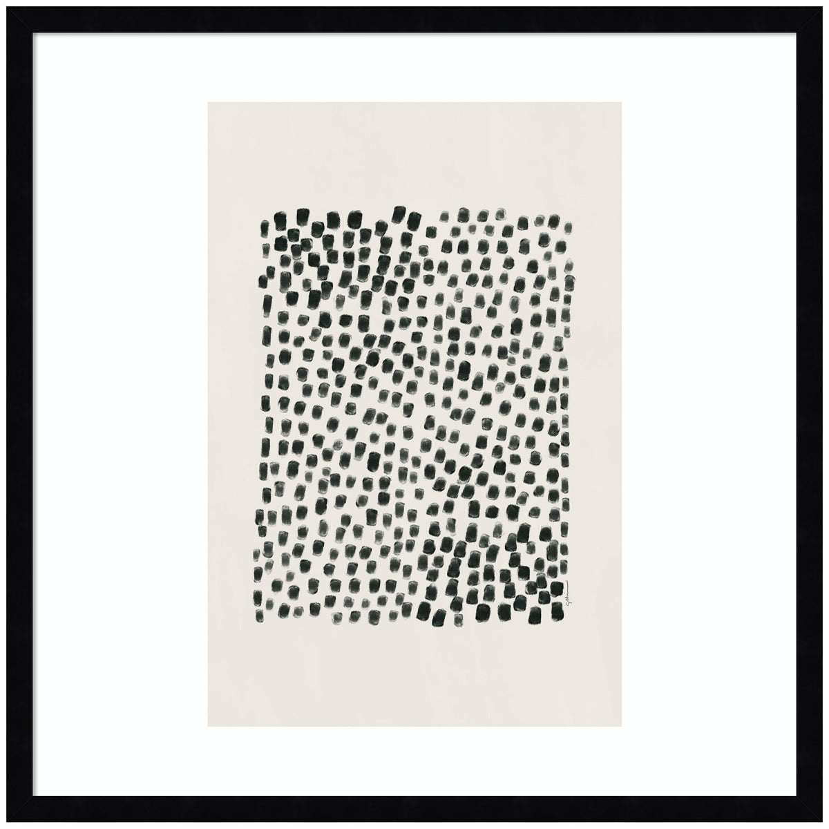 Abstract Black by Gabrielly Guedes Framed Wall Art Print