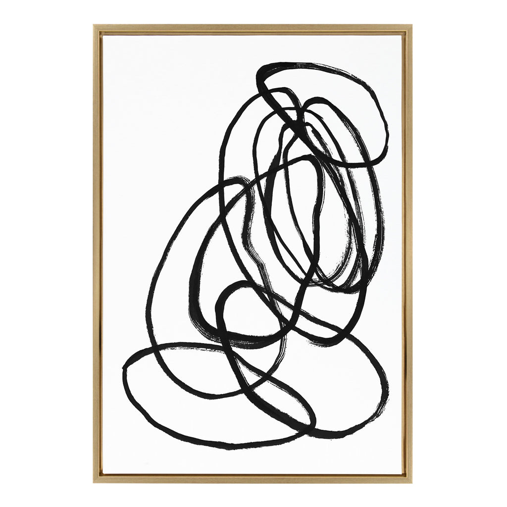 Sylvie Ring of Light 2 Framed Canvas by Nikki Chu