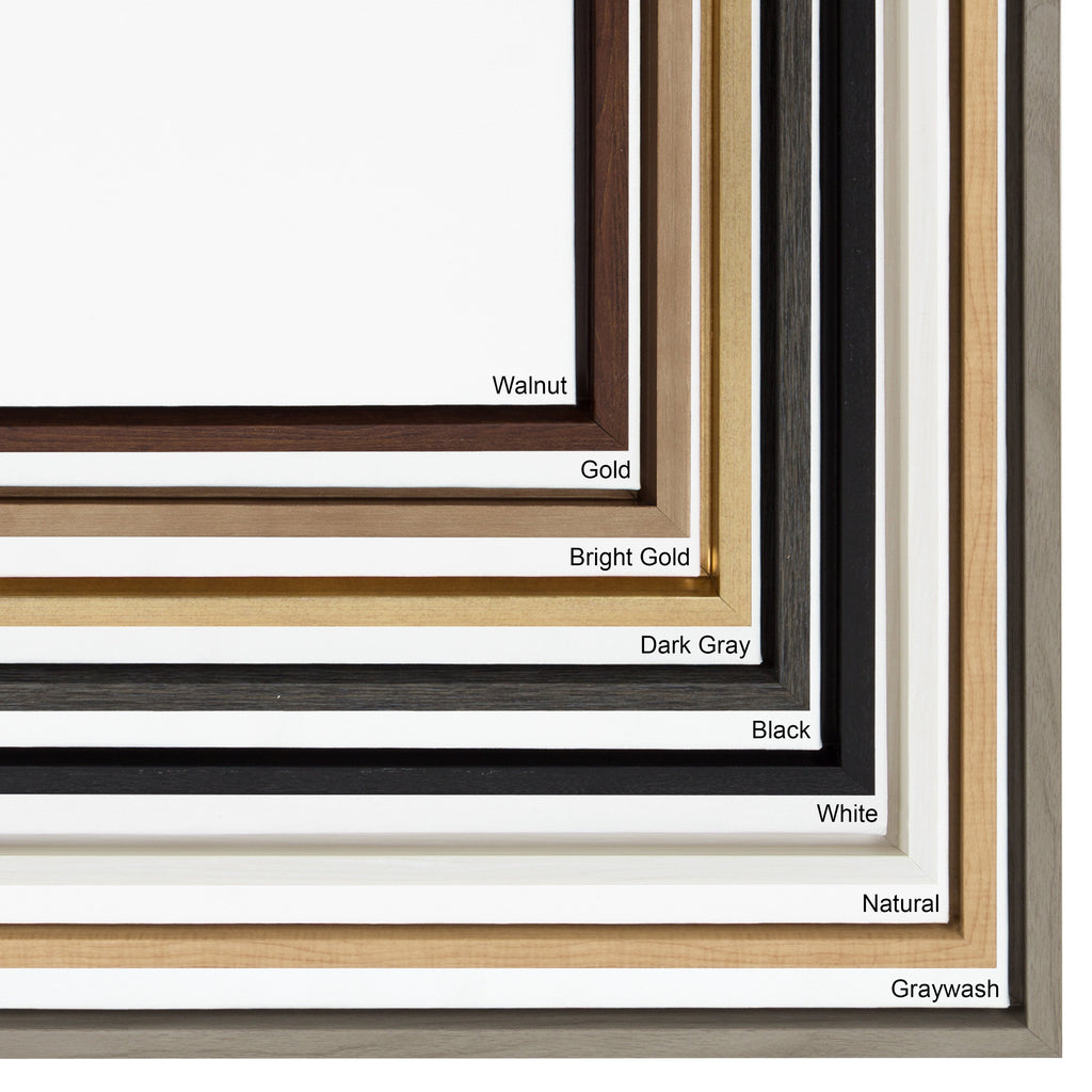 Sylvie Blank Framed Canvas 18x40