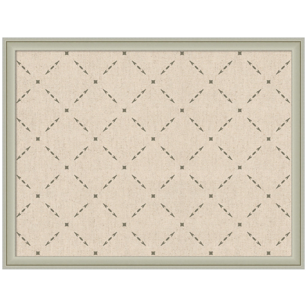 Pinboard Green Lattice Print