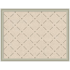 Pinboard Green Lattice Print