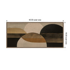 Neutral Rich Tonal Abstact II by The Creative Bunch Studio Framed Canvas Wall Art Print