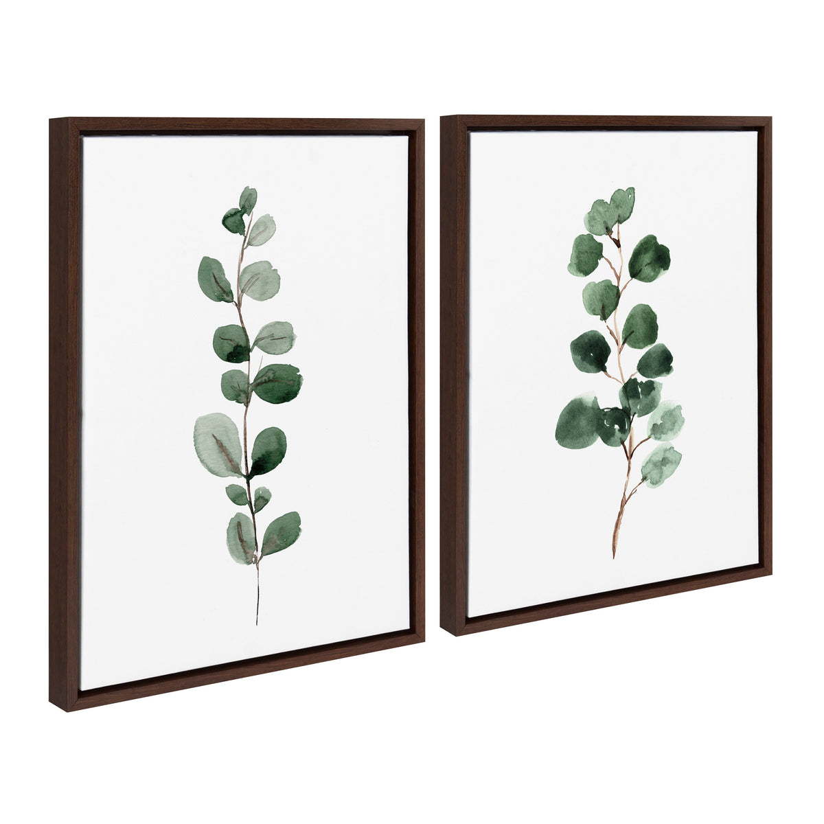 Sylvie Eucalyptus Framed Canvas Set by Maja Mitrovic