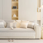 Herringbone Sofa Protector Cover, Non-Slip Couch Cover for Seat, Back & Arms