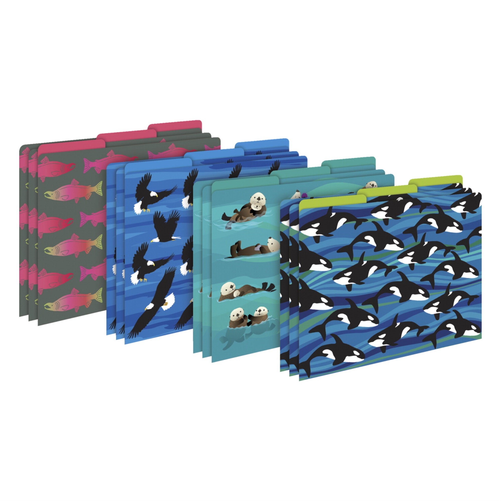 Barker Creek Sea And Sky Letter File Folders, Pack Of 12