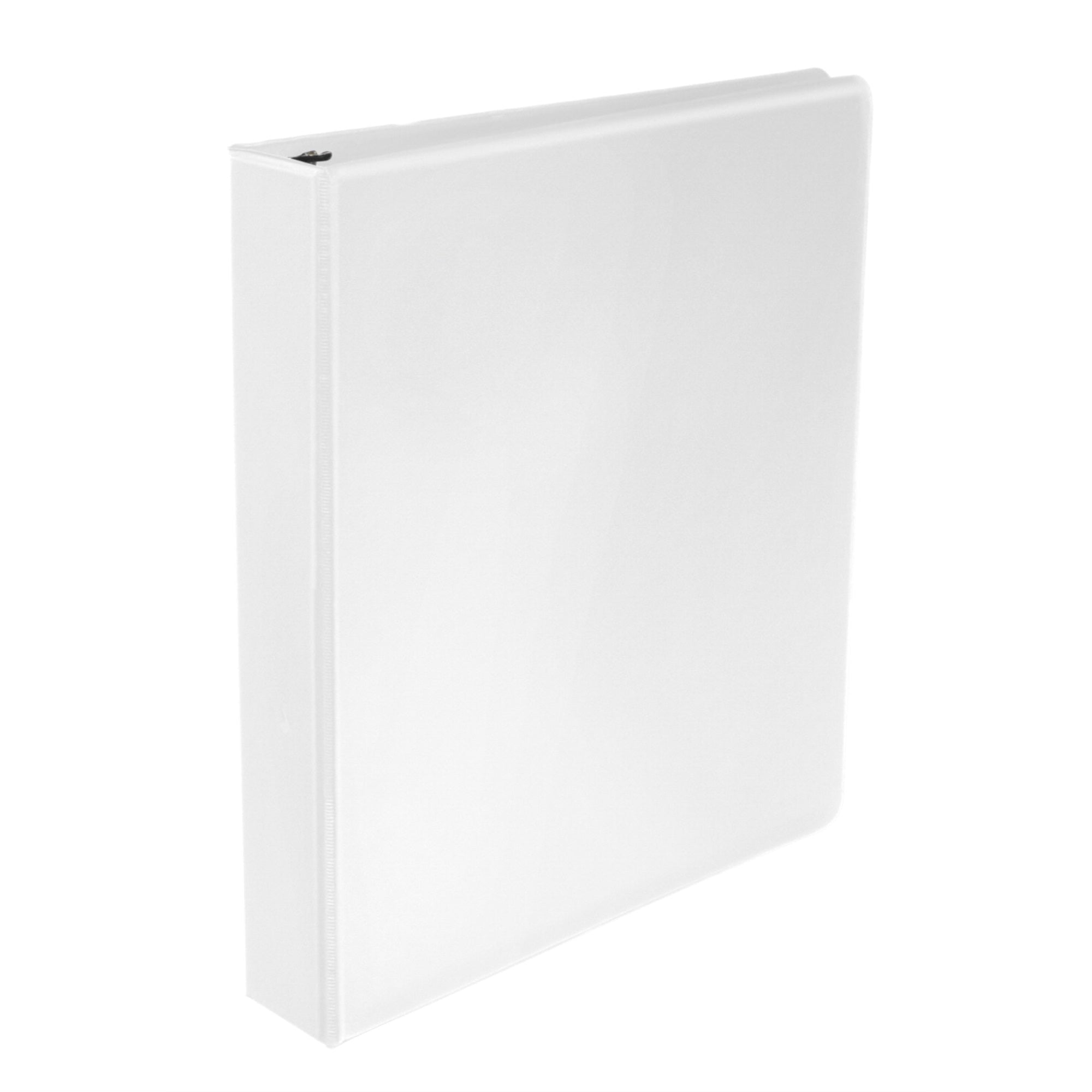 School Smart Polypropylene D-Ring Binder, 1-1/2 Inches, White