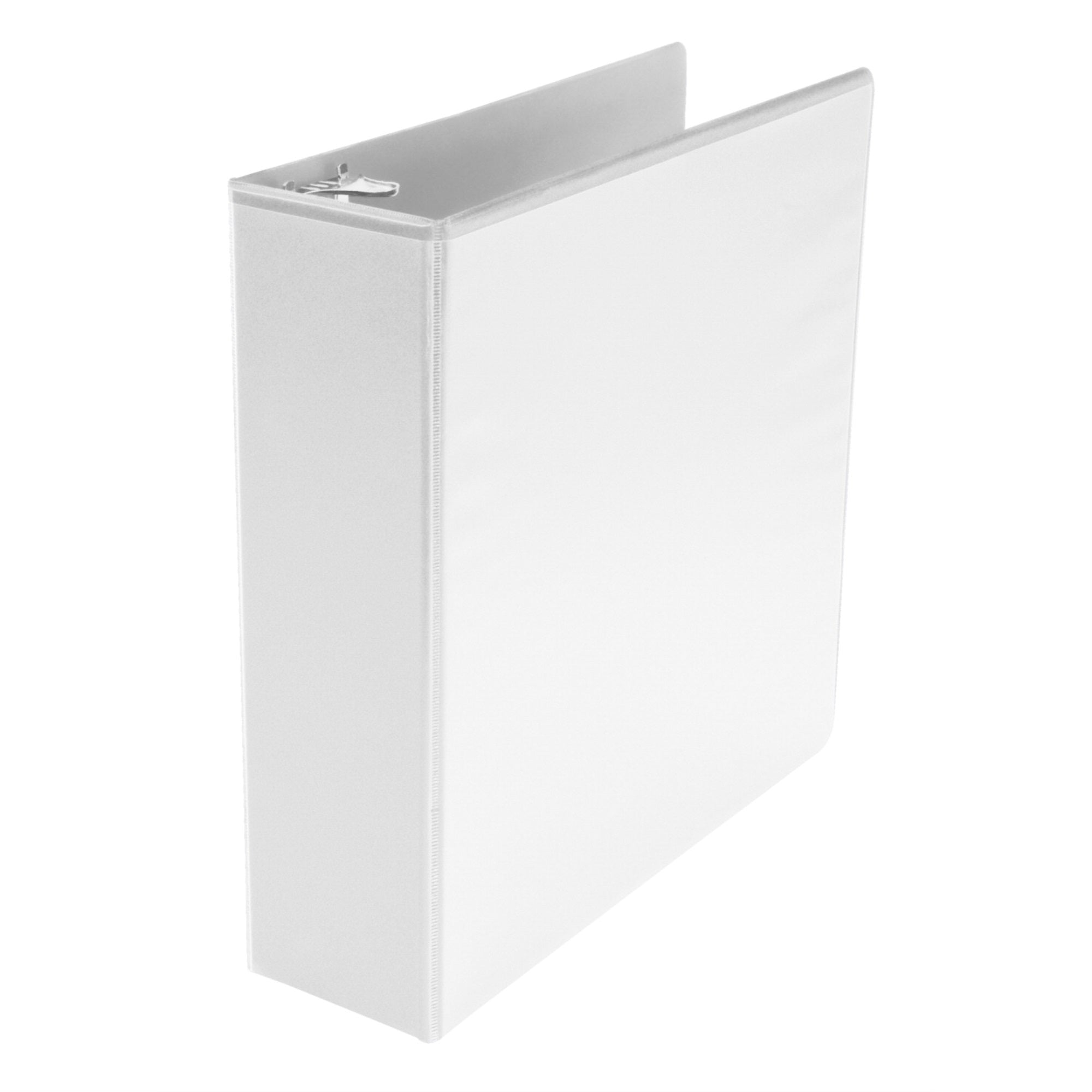 School Smart Polypropylene D-Ring View Binder, 3 Inches, White