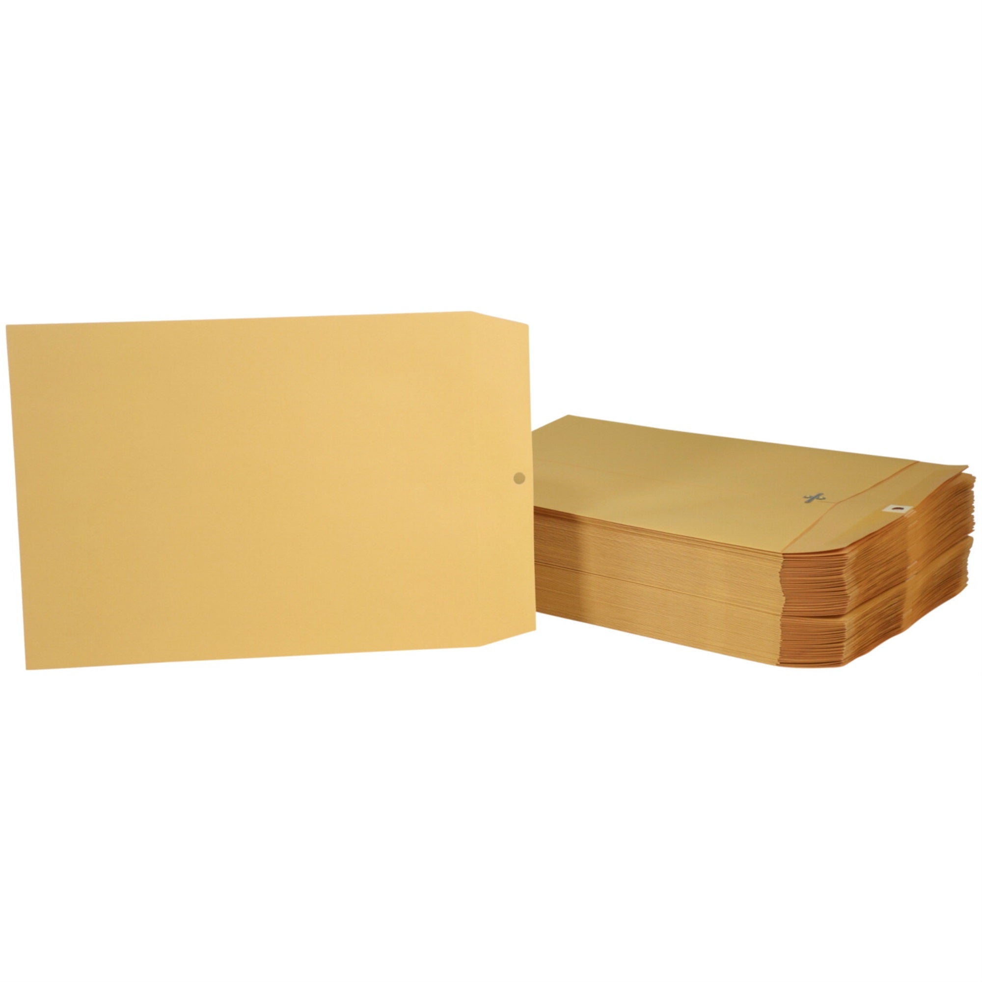 School Smart Kraft Envelopes With Clasp, 9-1/2 X 12-1/2 Inches, Pack Of 100