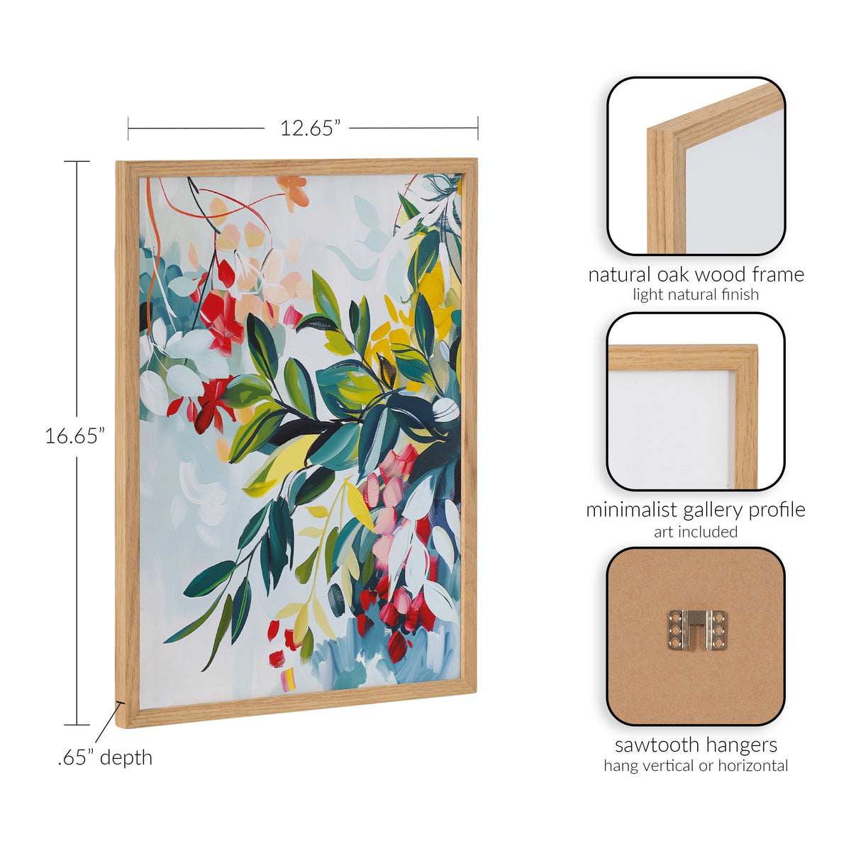 Gallery Jewel Tone Botanical Abstract Print by The Creative Bunch Studio