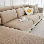 High Stretch Separate Cushion Covers Sofa Slipcover for L-Shaped Sectional Couch