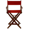 Extra-Wide Premium 24''  Directors Chair Mission Oak Frame W/Red Color Cover