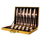CasaFoyer 24 pcs Stainless Steel Tableware Set with Box