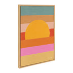 Sylvie Sunset Waves Framed Canvas by Cat Coquillette