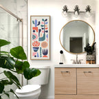 Sylvie Mid Century Succulents Framed Canvas by Rachel Lee of My Dream Wall