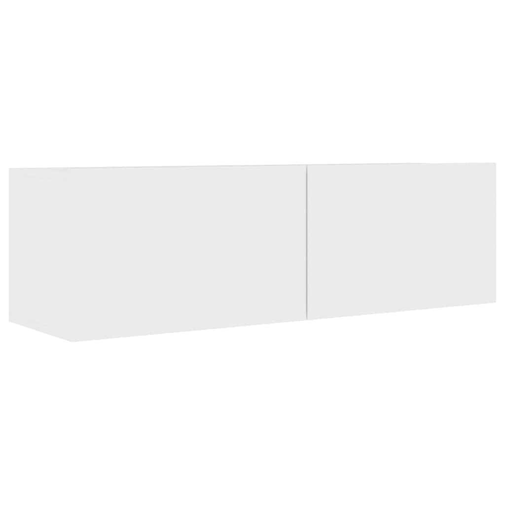 vidaXL TV Cabinet Set 3 Piece Home Living Room Bedroom Furniture HiFi Stereo Cabinet TV Stand Media Unit Entertainment Center Engineered Wood White