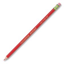 Ticonderoga Presharpened Erasable Checking Pencils 12/Pkg-Red
