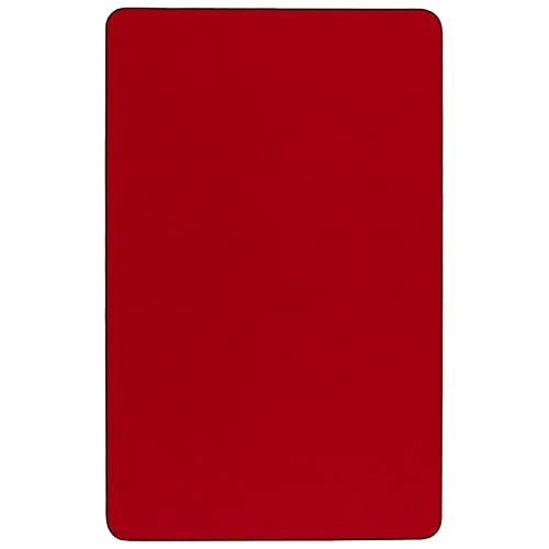 Flash Furniture 30X72 Rec Red Activity Table, 30 W X 72 L