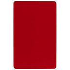 Flash Furniture 30X72 Rec Red Activity Table, 30 W X 72 L