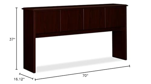 Hon - 94000 Series Stack-On Storage Hutch With 4 Doors 70W X 16-1/8D X 37H Mahogany &quot;Product Category: Office Furniture/Hutches & Stack-On Storage Units&quot;