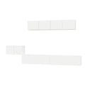 vidaXL 5 Piece TV Cabinet Set White Engineered Wood