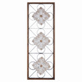Traditional Framed Floral Scrollwork Panel Wall Decor