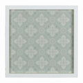 Farmhouse White And Green Tile Framed Wall Art