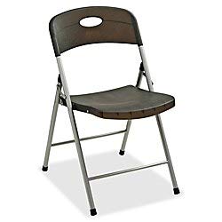 Lorell Translucent Folding Chair, Smoke, Set Of 4