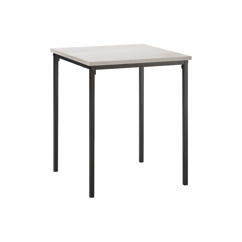 Accent Table, 22 Inch Inch H, Side Table, End, Small, Nightstand, Square, Black Metal