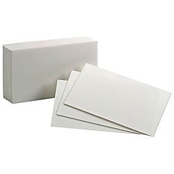 Office Depot (R) Blank Index Cards 3'X5' - 400 Count