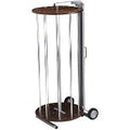 Pacon Corporation 67542 Rotary Rack-Kraft Rolls, F/ 48" Rolls, 24"X58"X28", Gray
