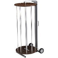 Pacon Corporation 67542 Rotary Rack-Kraft Rolls, F/ 48" Rolls, 24"X58"X28", Gray