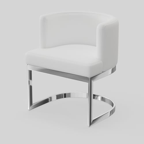Neos Modern Furniture C1422WH-SS Chair, White