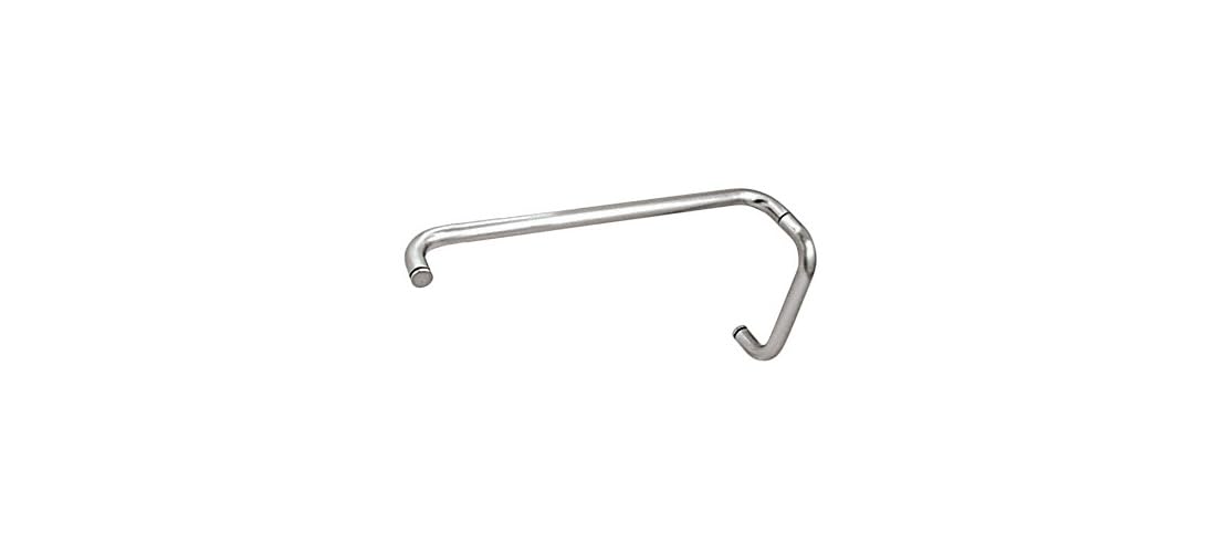 CRL Polished Chrome 8  Pull Handle and 18  Towel Bar BM Series Combination Without Metal Washers