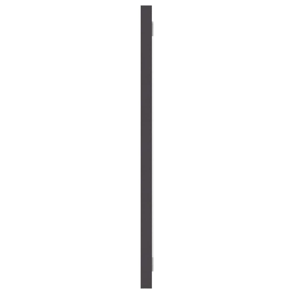 vidaXL Bathroom Mirror Home Hallway Bedroom Laundry Room Washroom Vanity Unit Wall Mirror Furniture Gray 39.4"x0.6"x14.6" Engineered Wood