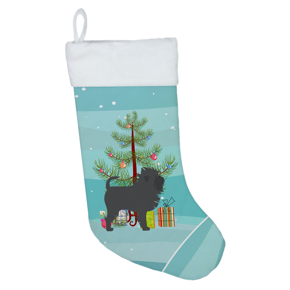 Affenpinscher Merry Christmas Tree Christmas Stocking
