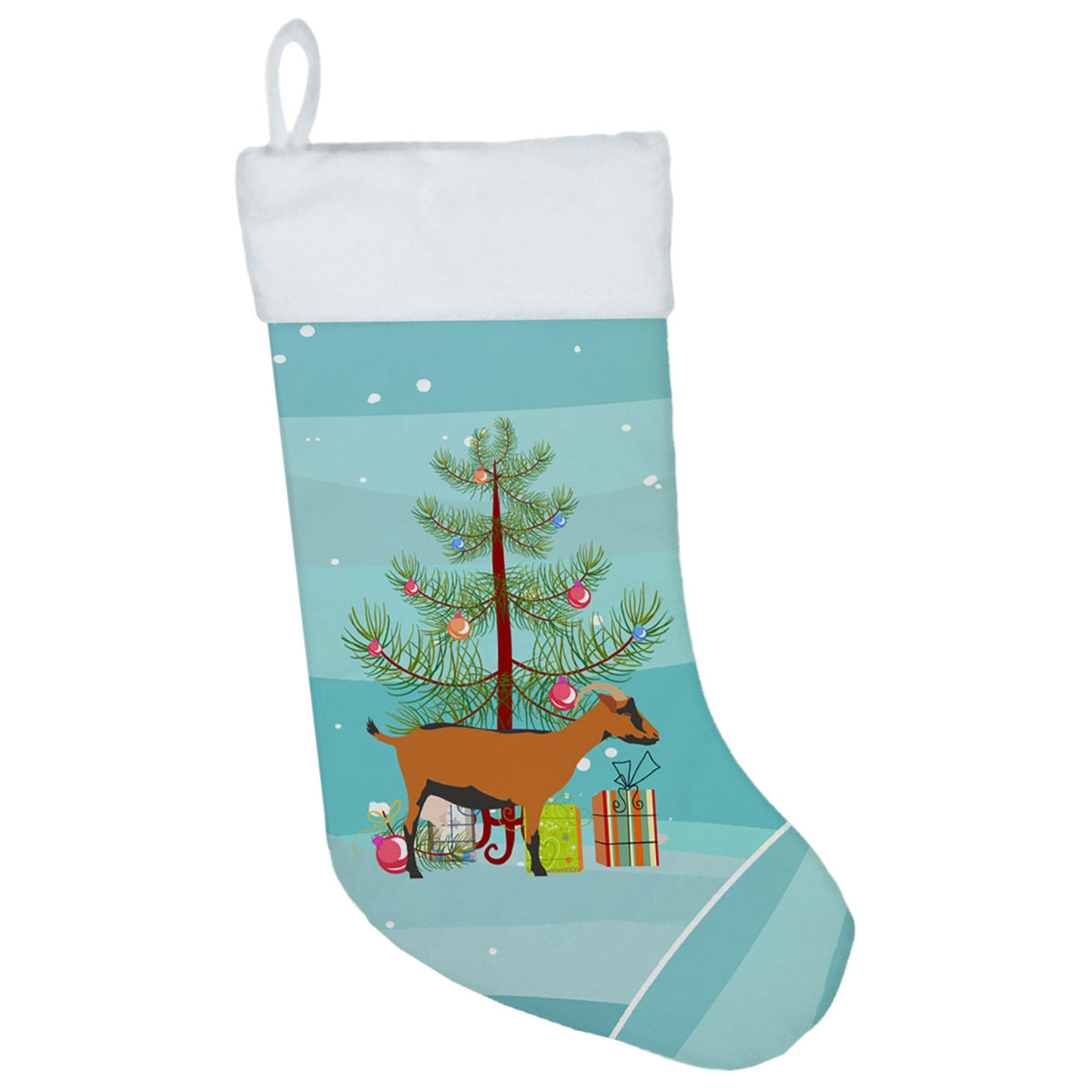 Oberhasli Goat Christmas Christmas Stocking