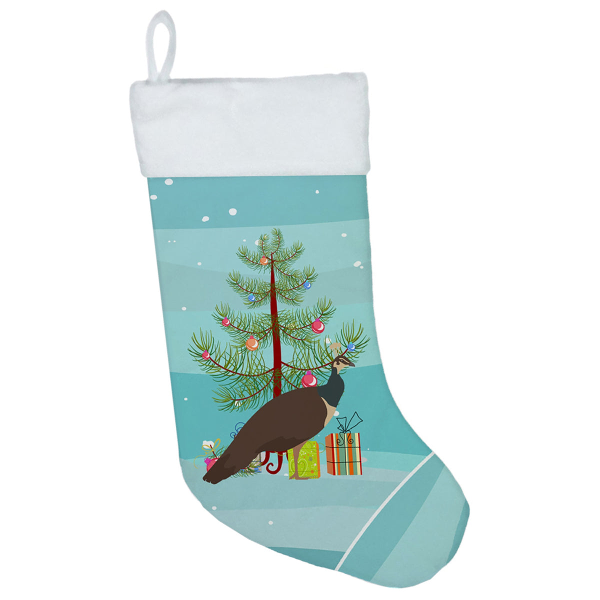 Indian Peahen Peafowl Christmas Christmas Stocking