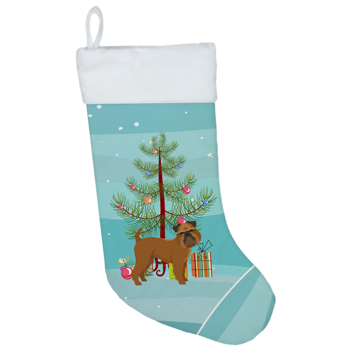 Brussels Griffon Christmas Tree Christmas Stocking